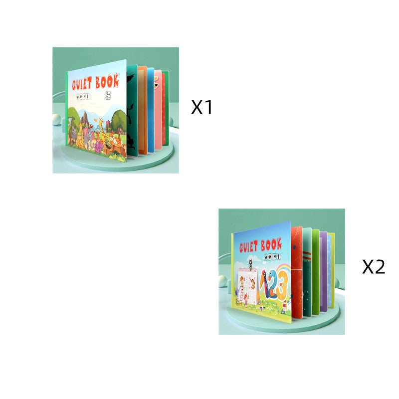 Kinder Pädagogisches Spielzeug Wiederholt Klebte Bücher Zu Lesen