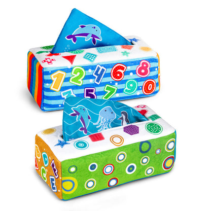 Baby Reißen-proof Tissue Box Papier Extraktion Spielzeug