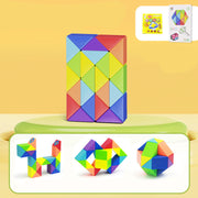 Schlange Twist Cube Stress Relief Pädagogisches Spielzeug Kinder Geschenke Magie Schlange Herrscher Puzzle Klapp Pädagogische