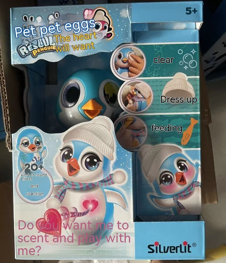 Niedliche kleine Pinguin-Simulation Elektrische Kinder Cartoon Kunststoff Haustier Spielzeug