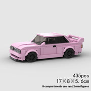 Rennmodell E30 M3 MOC Kleine Partikel Zusammengebautes Bausteinspielzeug