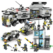 Military aircraft carrier polizei bausteine kinder montiert DIY spielzeug