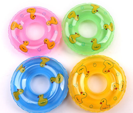 Children Playing With Water Toys Small Yellow Duck