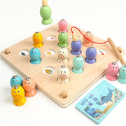 Wooden memory chess fishing game puzzle toys Mein Shop