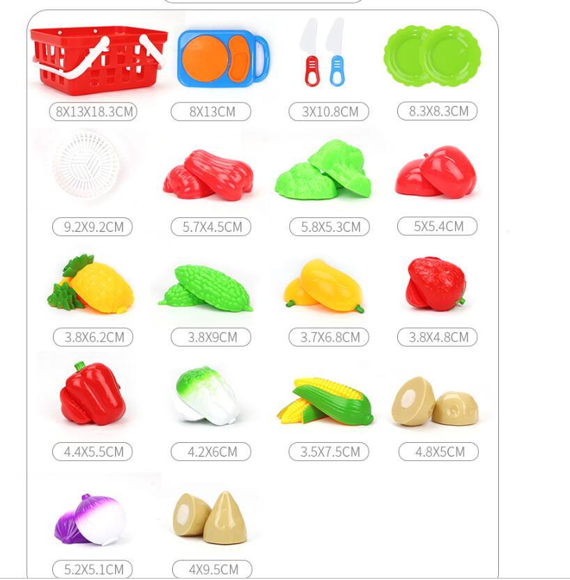 Kinder Cut Obst, Spielzeug, Küchen, Gemüse, Babys, Jungen und Mädchen Cut Gedämpfte brötchen, kirsche Anzug