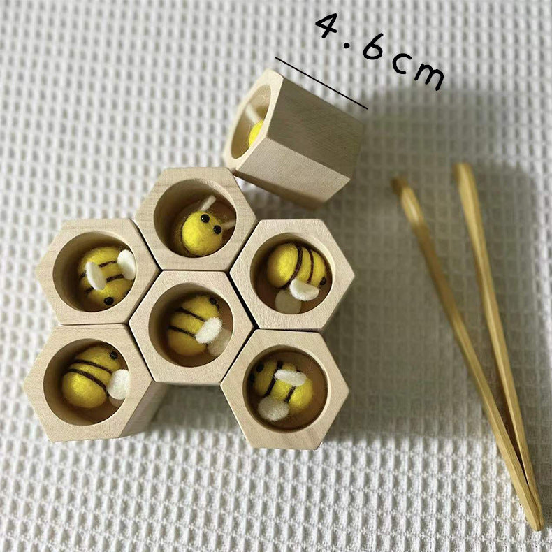 Holz Beehive Spiel Materialien Lehre Spielzeug