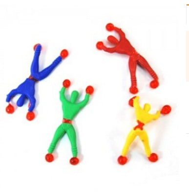 Kleine Klebrige Mann Klettern Auf Die Wand Kinder Spielzeug Stick Mann Bendy Spielzeug Wand Klettern Mann
