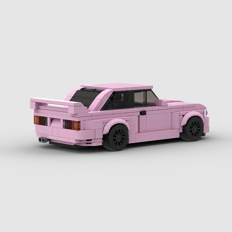 Rennmodell E30 M3 MOC Kleine Partikel Zusammengebautes Bausteinspielzeug