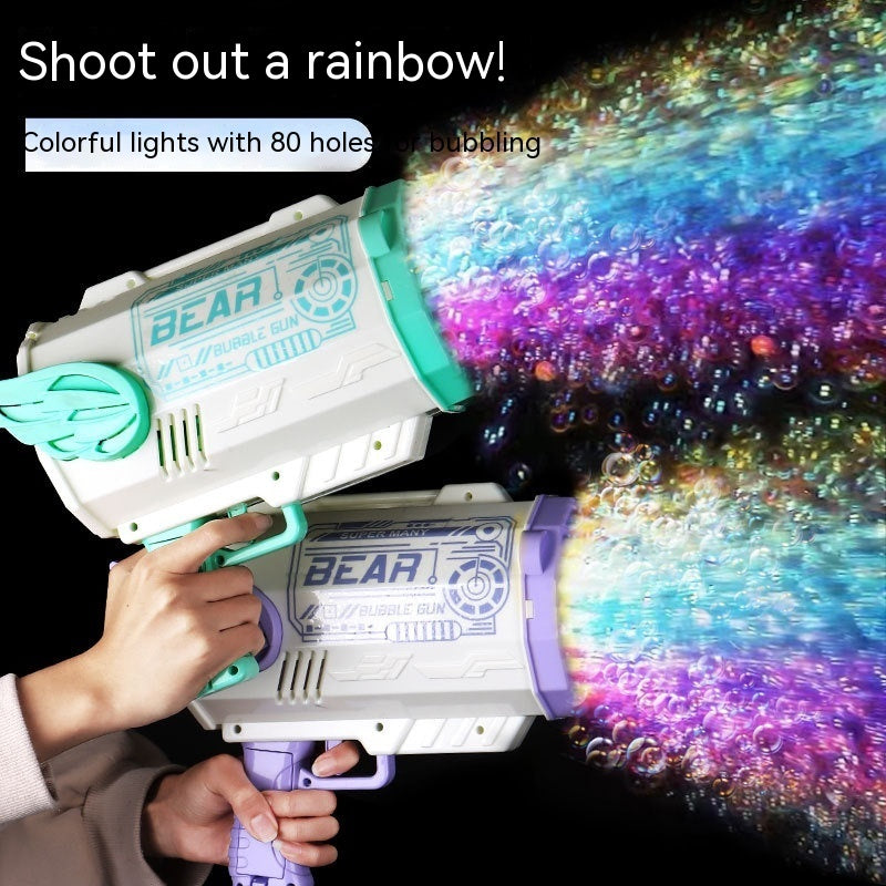 80 Löcher Bazooka Bubble Machine Kinderspiel zeug