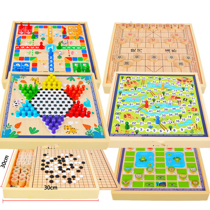 mytooy Holz-Brettspiel Sammlung