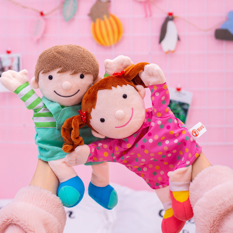 Handpuppen spielzeug Plüschtiere Stoff puppen Familie Eltern-Kind-Spiele erzählen Geschichten beruhigende Puppen Kinder Geschichten erzählen