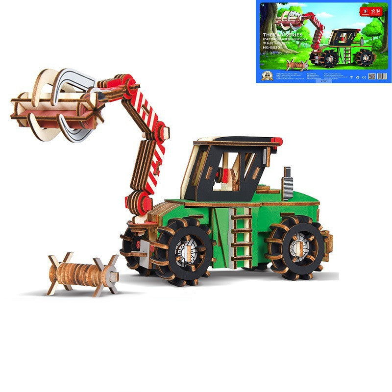 Holz Puzzle Modell 3D Drei-dimensional kinder Pädagogisches Spielzeug