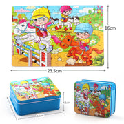 80PCS holz pädagogisches spielzeug bildungs entwicklung baby kinder ausbildung spielzeug kinder tier puzzle