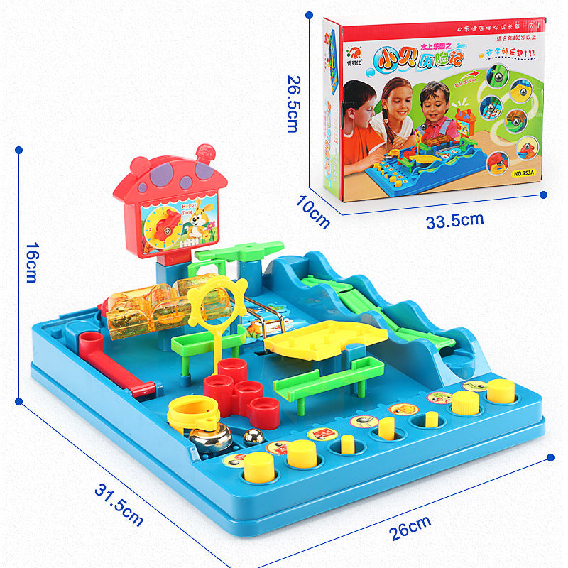 "Kinderspieltischspielzeug für Dschungel-Abenteuer-Ballbahn-Puzzle"