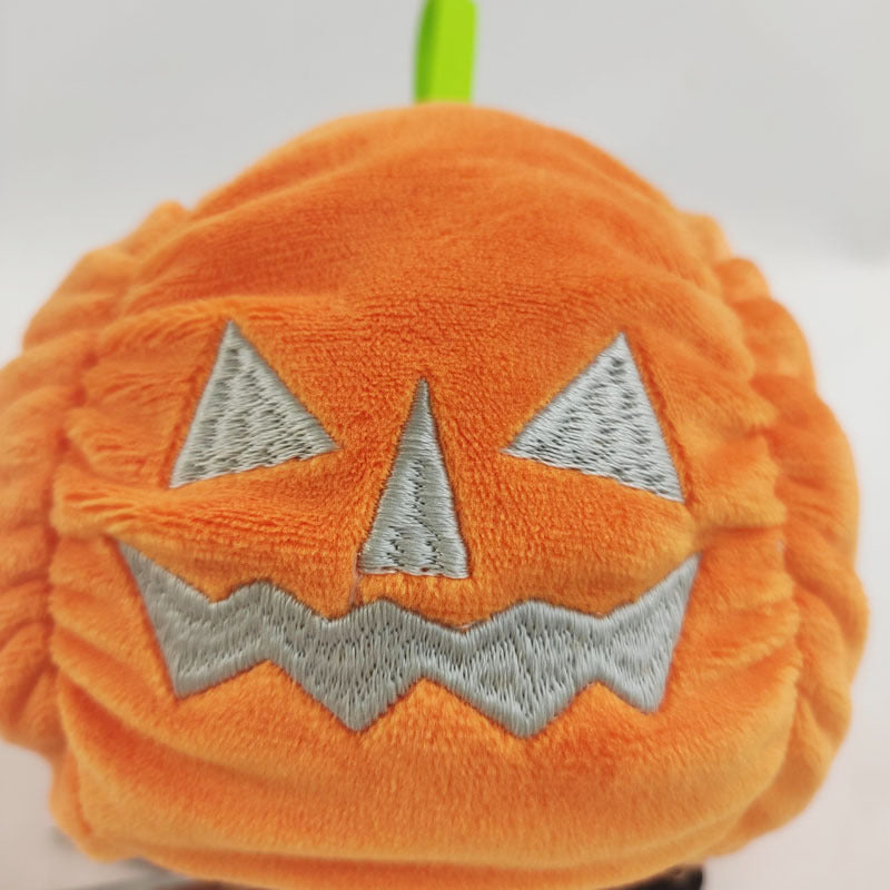 Halloween Leucht Plüsch Spielzeug Kreative Nette Reversible Geist Kürbis Plüsch Spielzeug Kinder Kinder Geschenk Zwei-seitig Flip kinder spielzeug
