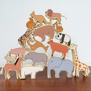 Tierische Jenga-Balance-Bausteine Hand-Auge-Koordination spielzeug