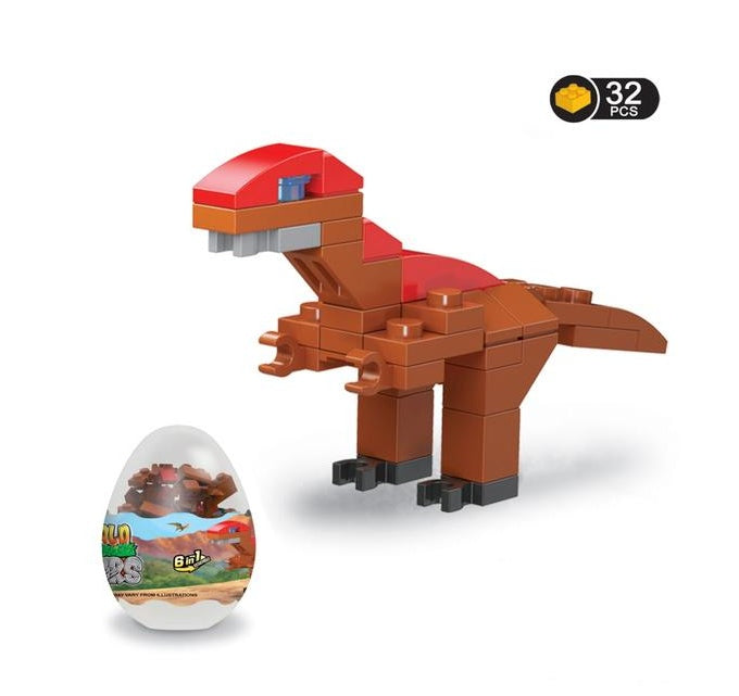 "Bauklötze, Jurassisch, Dinosaurier, Gedrehtes Ei, Kinderspielzeug"