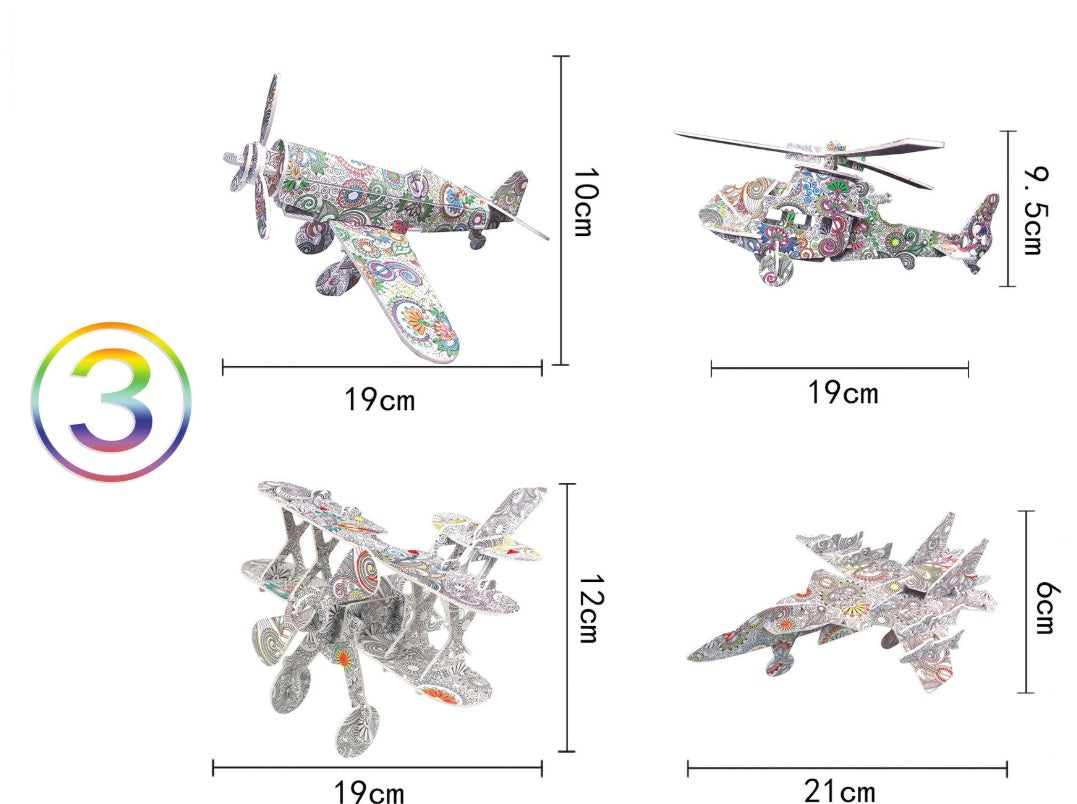 Kinder Neue 3D Puzzle Pädagogisches Dekompression Spielzeug