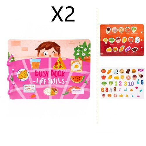 Kinder geschäftige Buch pädagogisches Spielzeug Wiederholte Paste Mein Shop