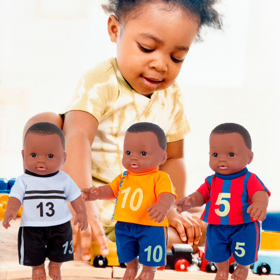 Schwarz puppe 30cm vinyl wiedergeburt puppe mutter und baby spielzeug