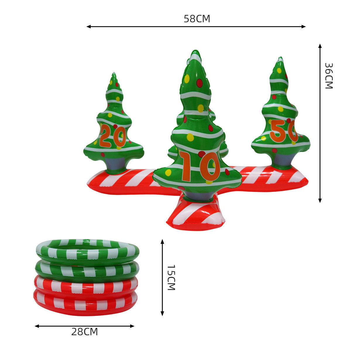 Weihnachten baum ring kinder werfen spielzeug