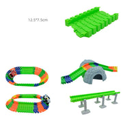 Kinder Elektrische Schienen DIY Zusammenbau Spielzeug