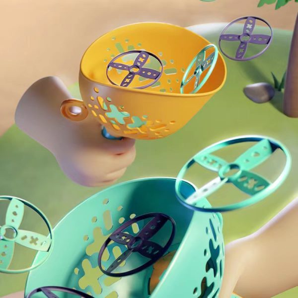 Kinder hand gezogenes Katapult UFO Outdoor-Sportspiel zeug