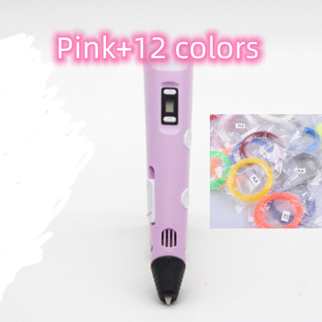 3D stift (3D print pen) zwei generation graffiti 3D stereoskopischen pinsel kinder puzzle malerei spielzeug