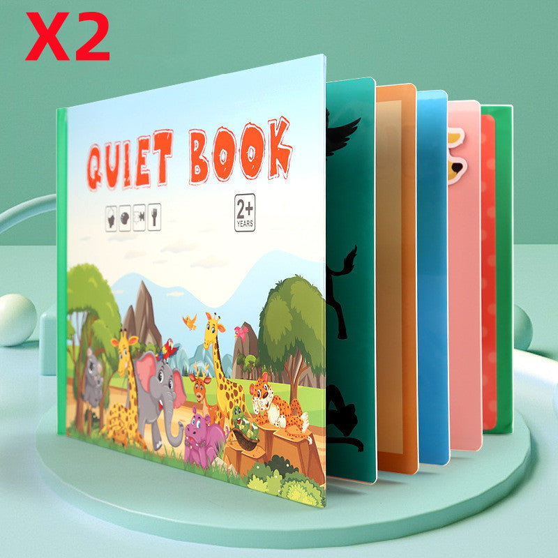 Kinder Pädagogisches Spielzeug Wiederholt Klebte Bücher Zu Lesen