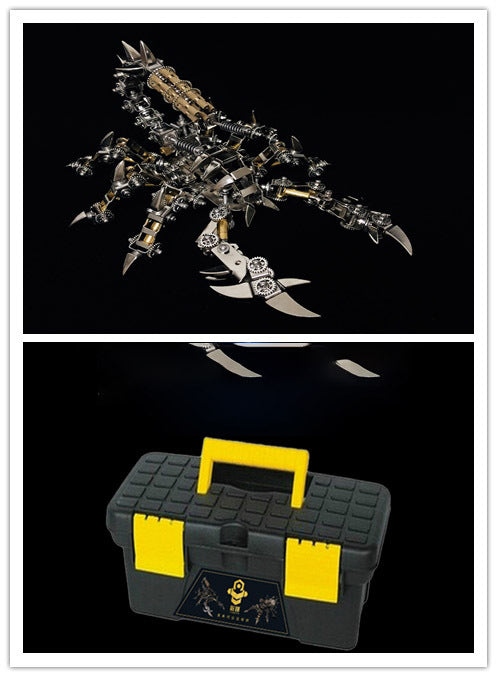 Metall Punk Mecha Getriebe Modell Baustein Spielzeug