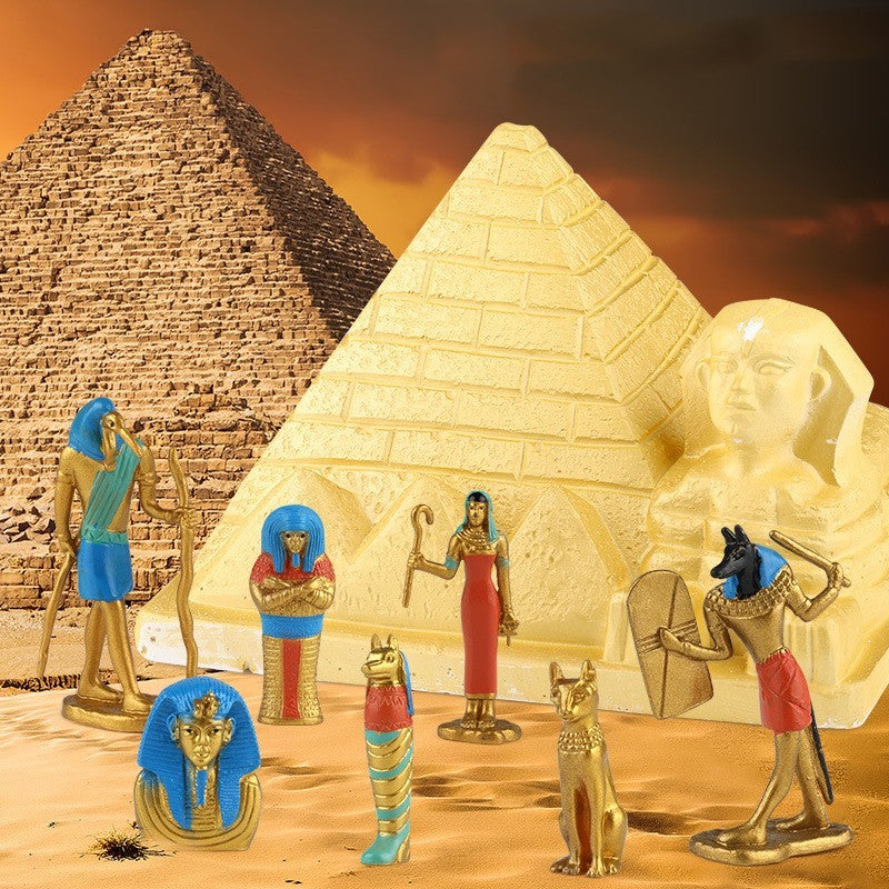 Archäo logische Ausgrabung von Mumien spielzeug aus alt ägyptischen Pyramiden