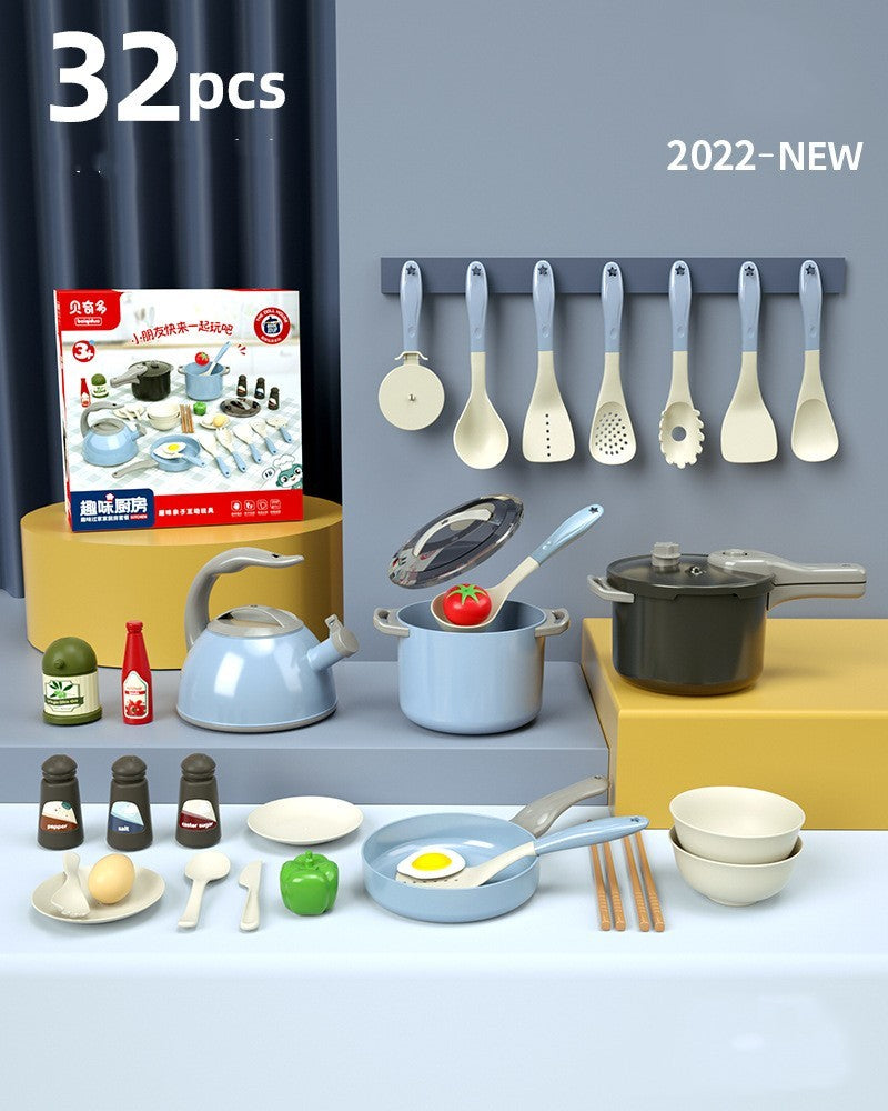 Simulation Küche Baby Kochen Sound Licht Große Größe Reiskocher Kinder Spielen Heim Spielzeug Set