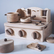 mytooy Spielküche mit Ofen aus Holz