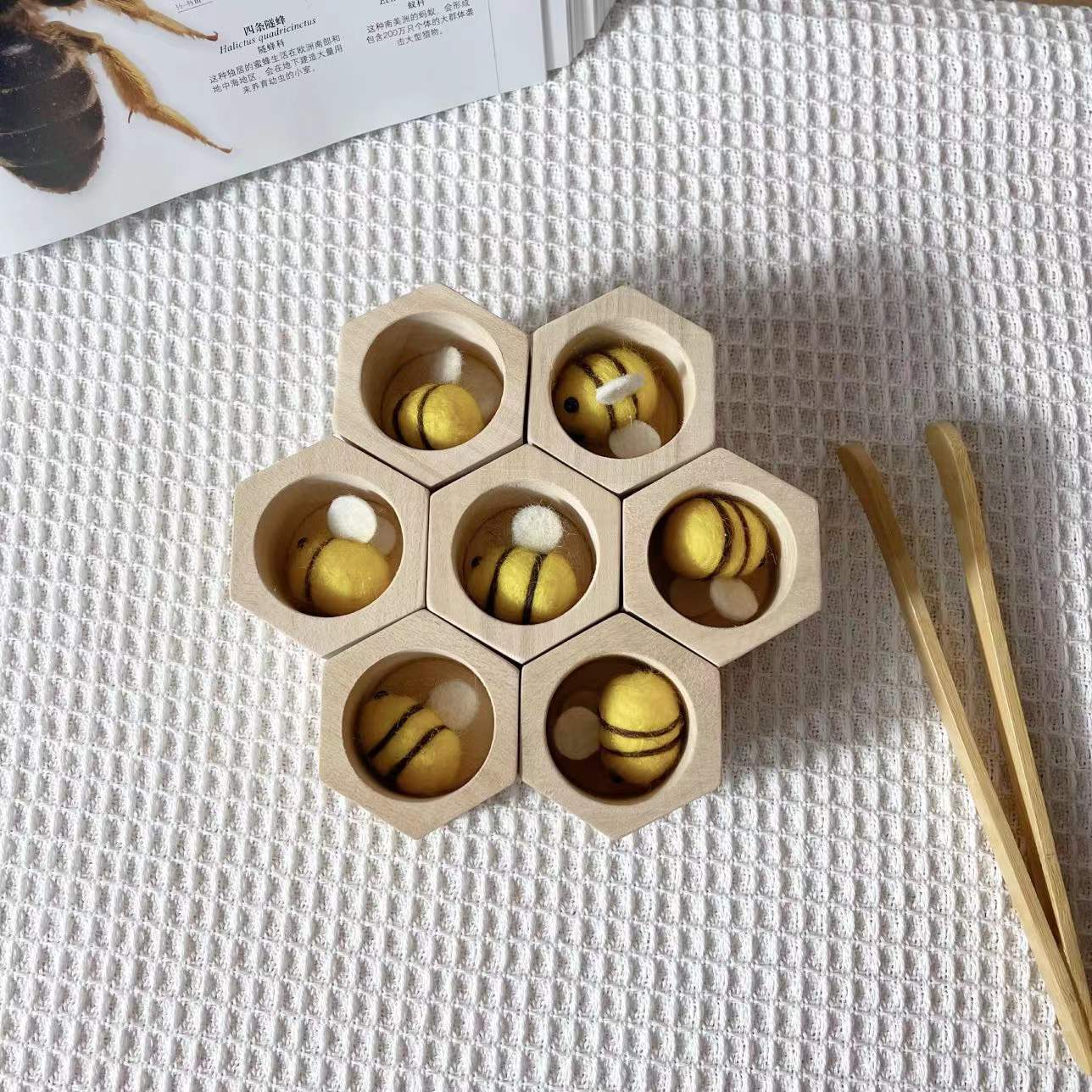 Holz Beehive Spiel Materialien Lehre Spielzeug