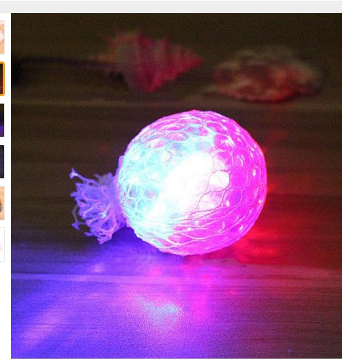 Flash Mesh Squishy Ball Multi Farbe Vent Trauben Ball Quetschen Spielzeug