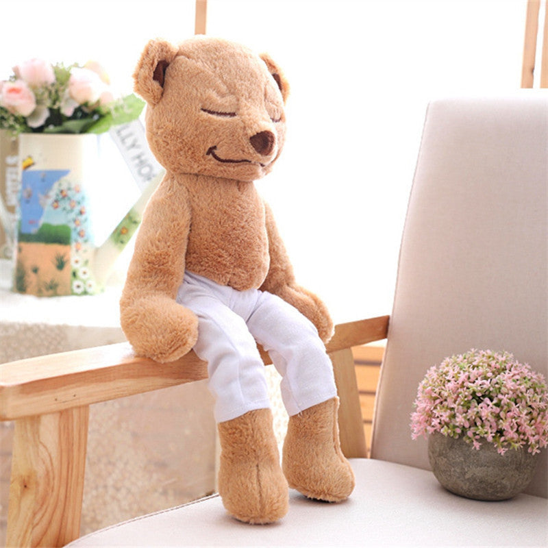 40cm Kreative Yoga Bär Plüsch tier Gefülltes Niedliches Yoga Bär Puppe Weiches Komfort Baby Spielzeug Weihnachts geschenk für Kinder Freundin