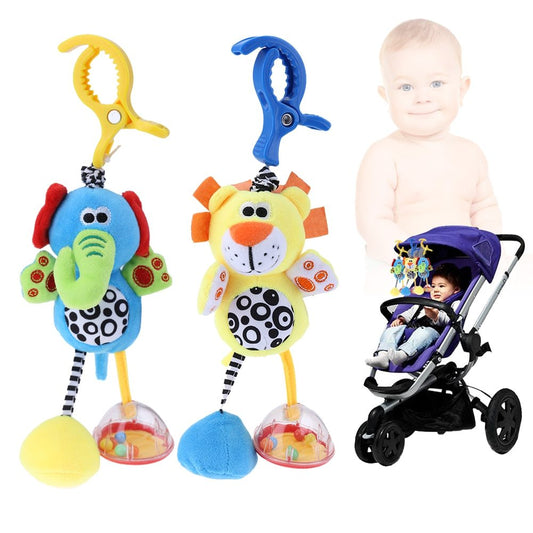 Baby Kinder Rasseln Spielzeug Baumwoll Kinderwagen Kinderwagen Krippe Hängende Weiche Plüsch Spielzeug Tier Clip Baby Krippe Bett Hänge glocken Spielzeug für Babys