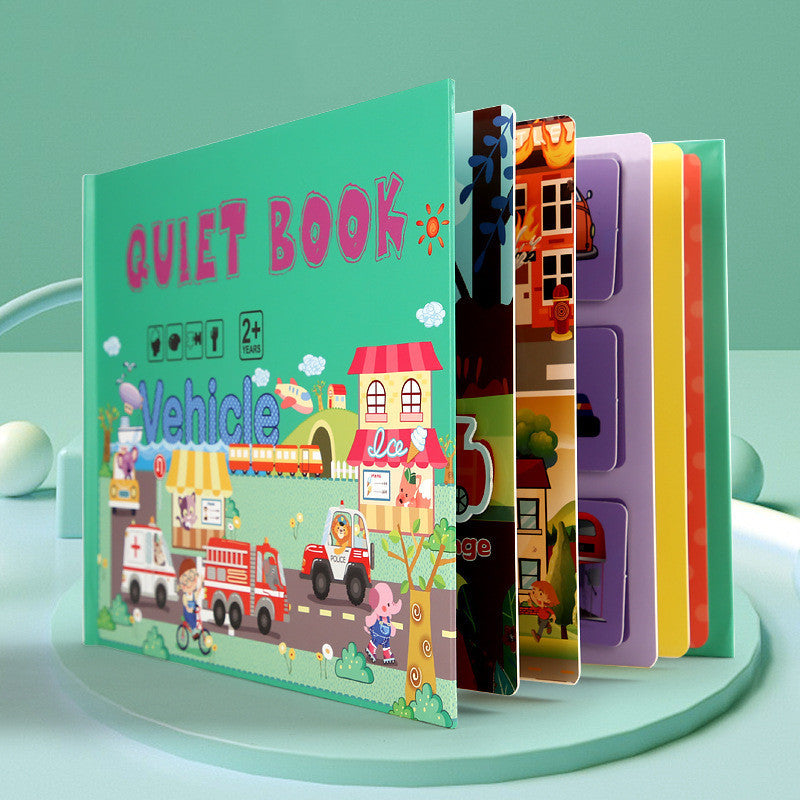 Kinder Pädagogisches Spielzeug Wiederholt Klebte Bücher Zu Lesen