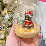 Weihnachts serie kleine Partikel montage Bausteine Spielzeug Puzzle Ornamente