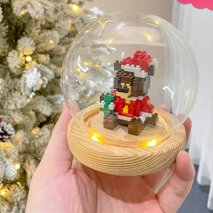 Weihnachts serie kleine Partikel montage Bausteine Spielzeug Puzzle Ornamente