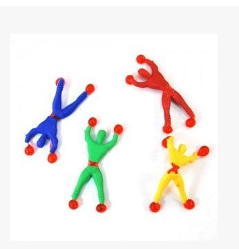 Kleine Klebrige Mann Klettern Auf Die Wand Kinder Spielzeug Stick Mann Bendy Spielzeug Wand Klettern Mann