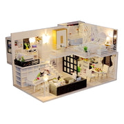 Mini Holz Haus Montieren 3D Miniaturas Puzzle Spielzeug Für Kinder Mädchen Geschenk