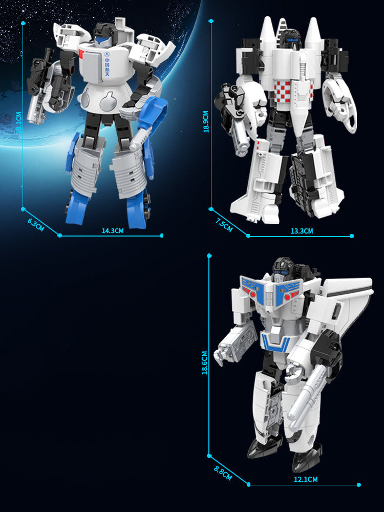 mytooy Weltraum Raketen-Roboter Klemmbausteine