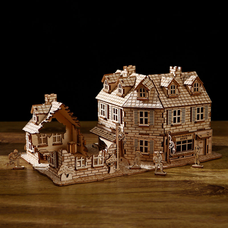 Drei dimensionales Puzzlespiel zeug aus Holz der Kriegs serie