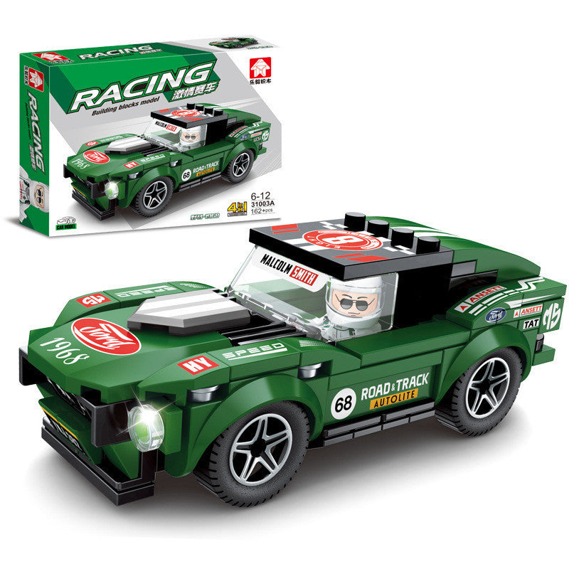 Montiert racing kleine partikel pädagogisches spielzeug