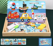Magnetische Aufkleber-Puzzles Bildungs-Spielzeug für Kinder