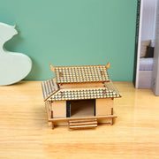 3D Drei-dimensionale Laser Haus Puzzle Montage Handgemachte Holz Spielzeug