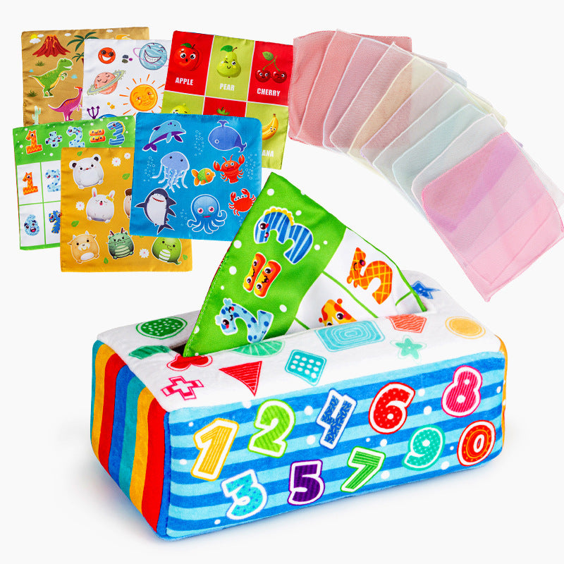 Baby Reißen-proof Tissue Box Papier Extraktion Spielzeug