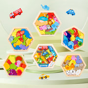 mytooy Holzpuzzle Box mit Motiven