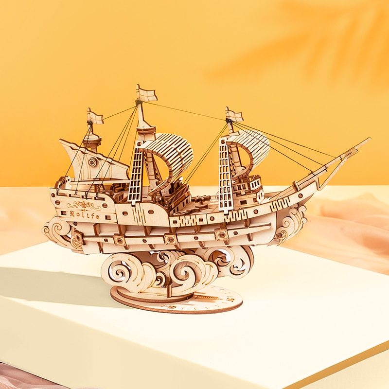 Holz Puzzle Spiele Boot & Schiff Modell Spielzeug Für Kinder Kinder Mädchen Geburtstag Geschenk